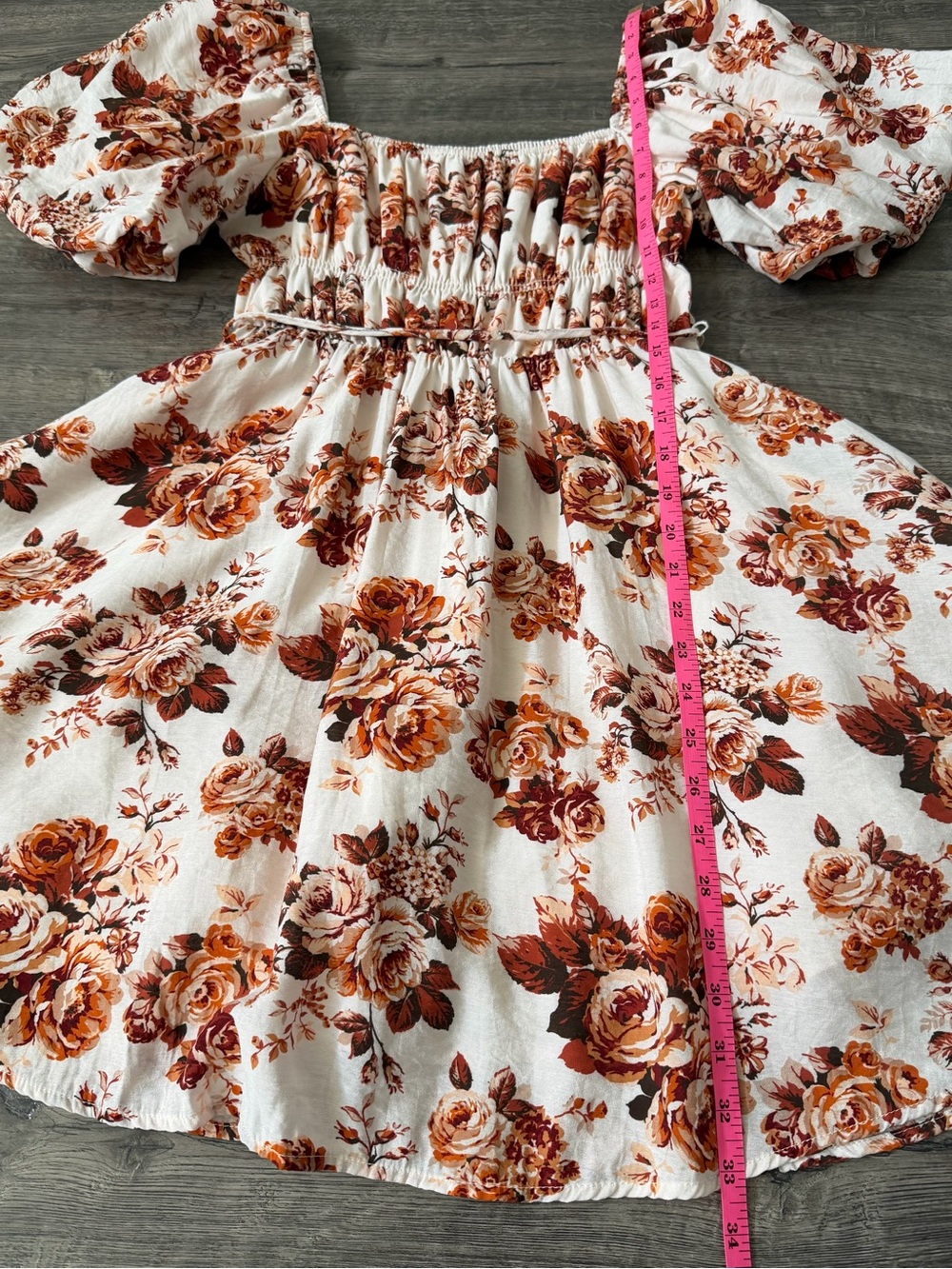 Altar'd State MINLYN Floral Puff Sleeve Mini Dress Size S Cottagecore Coquette - Picture 11 of 13